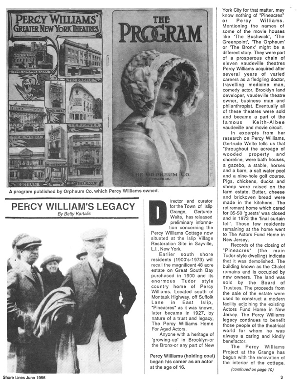 Percy Williams Estate